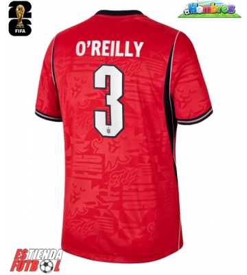 Inglaterra Nico O'Reilly #3 Segunda Equipación Mundial 2026 Manga Corta